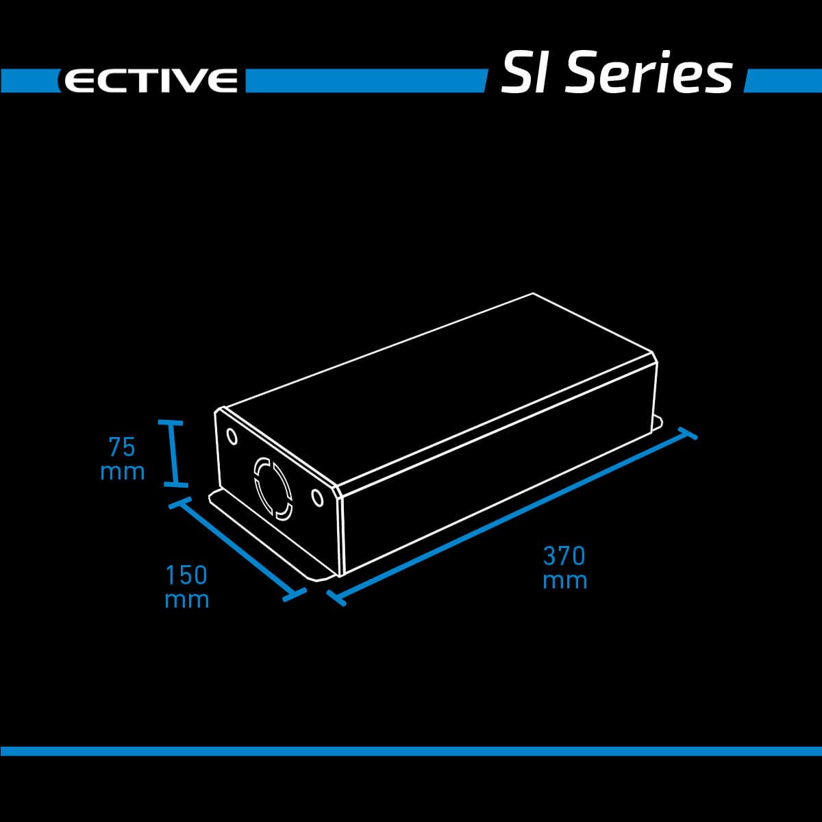 ECTIVE SI 10 1000W/24V Sinus-Wechselrichter mit reiner Sinuswelle