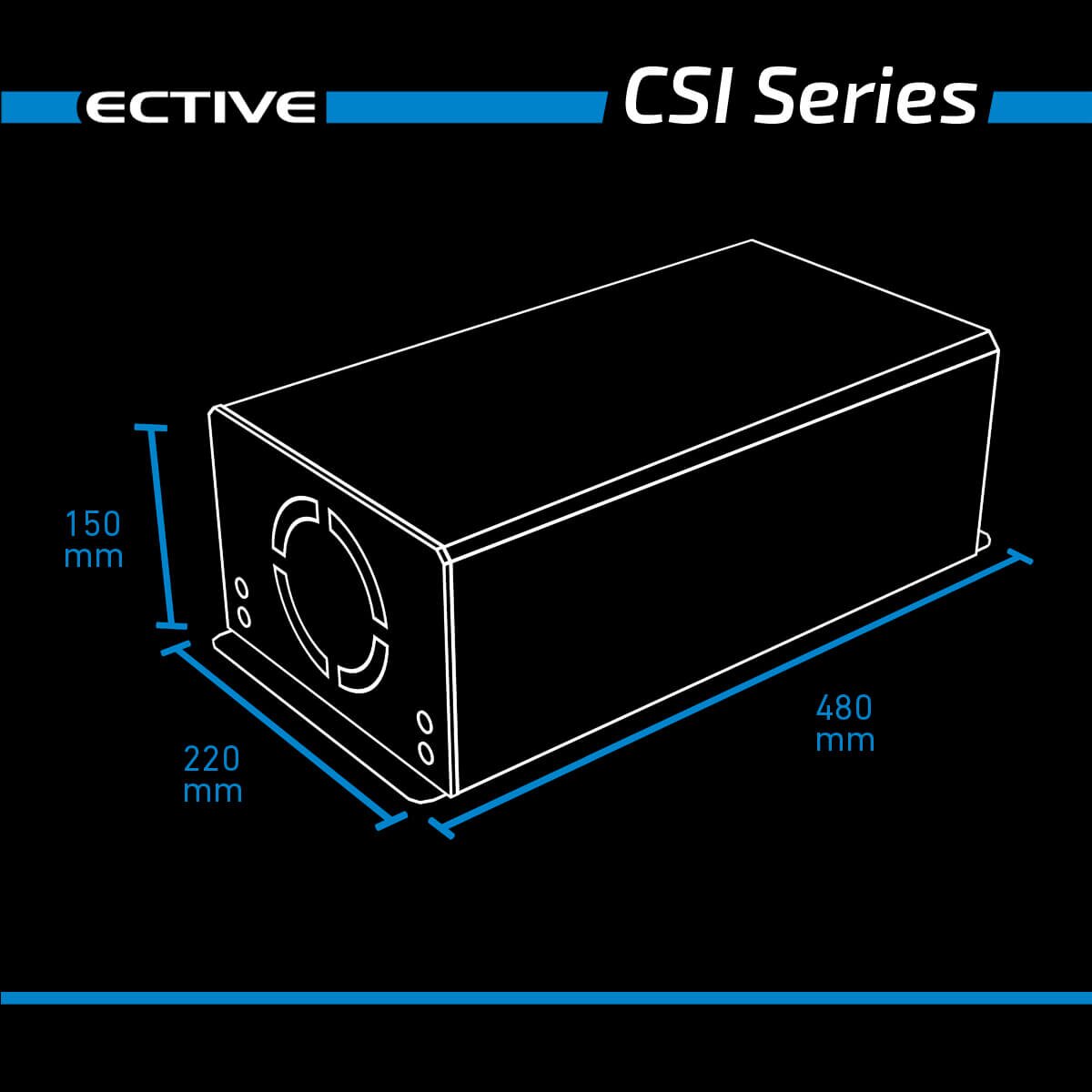 ECTIVE CSI 30 3000W 12V Sinus-Wechselrichter