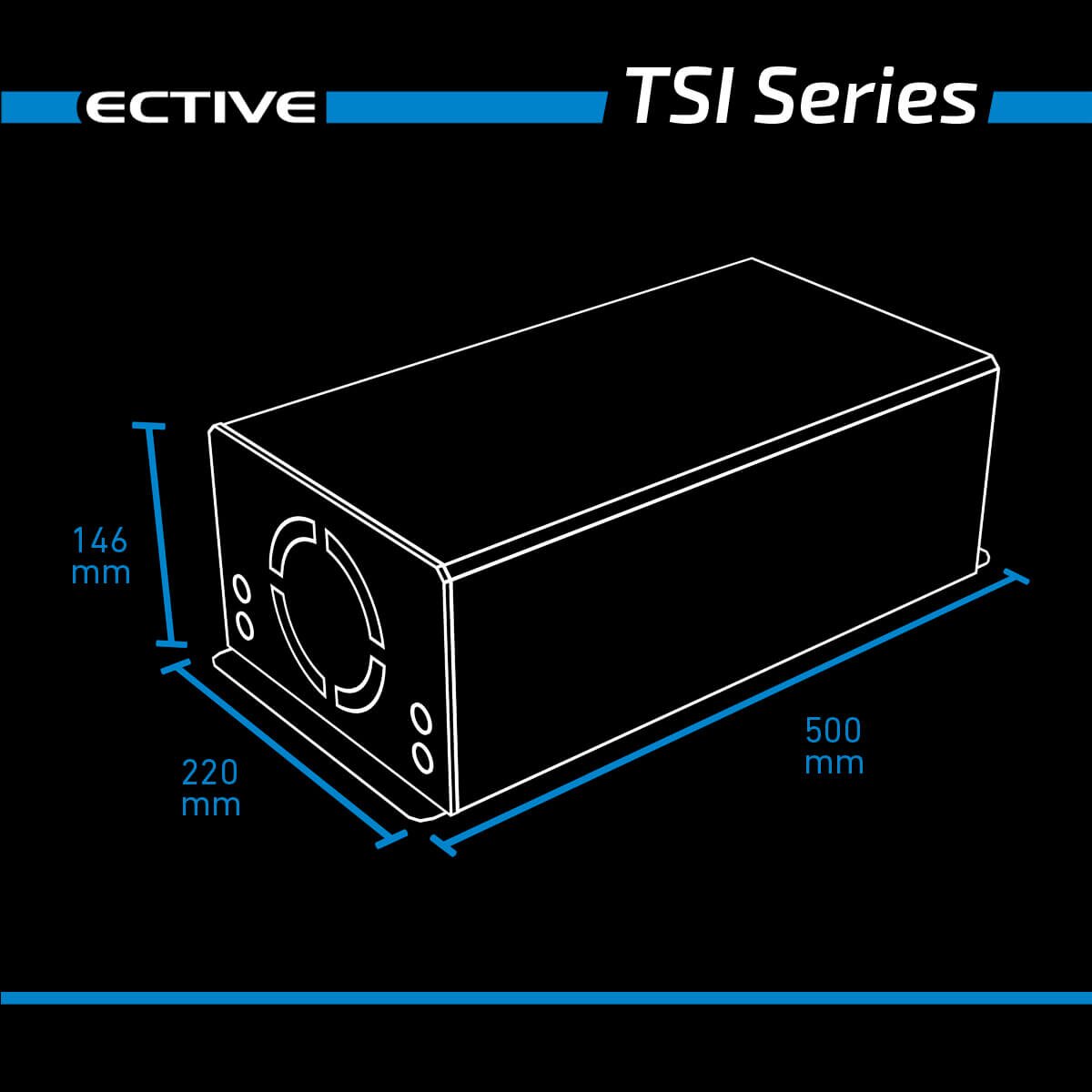 ECTIVE TSI 30 3000W 12V Sinus-Wechselrichter