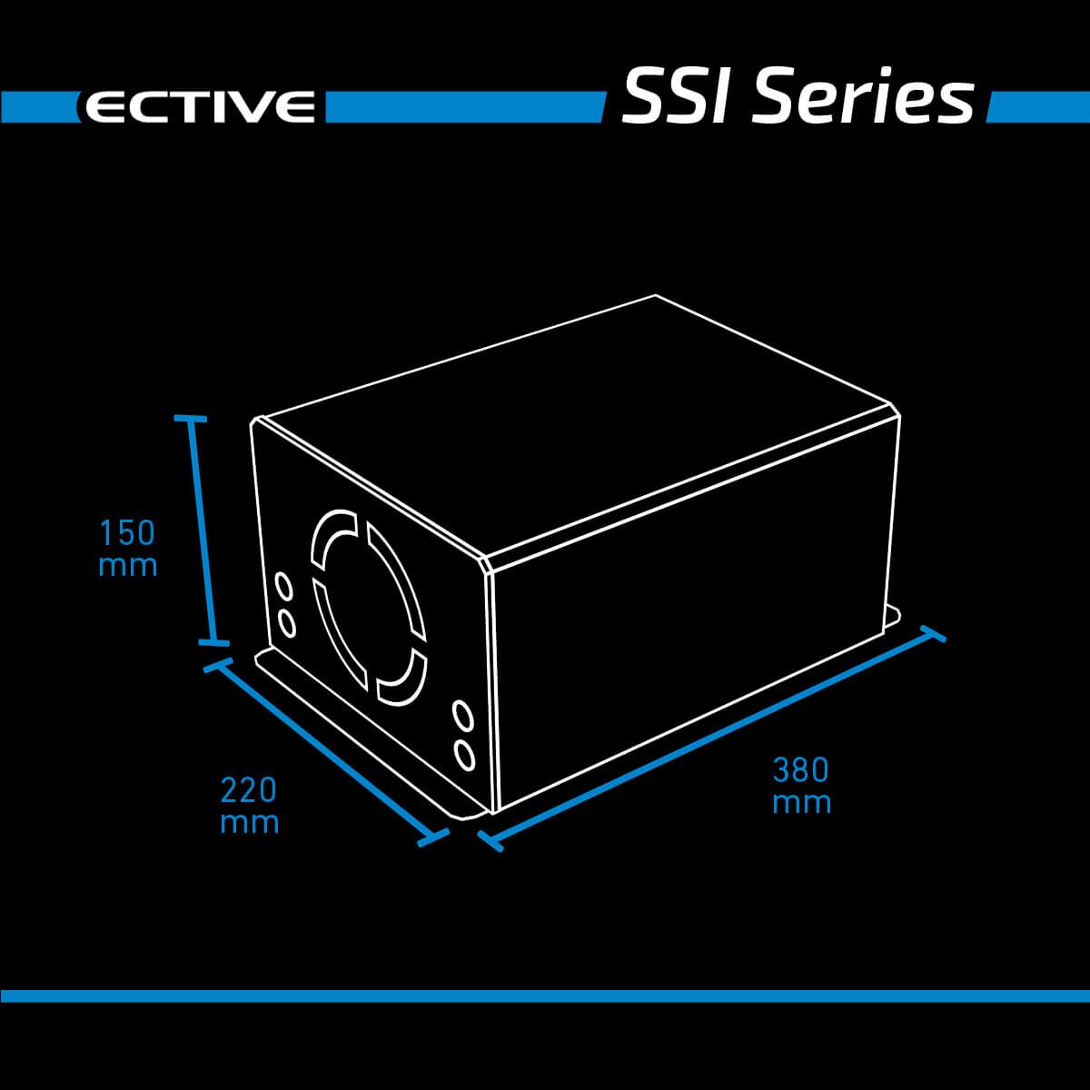 ECTIVE SSI 10 1000W 12V Sinus-Wechselrichter