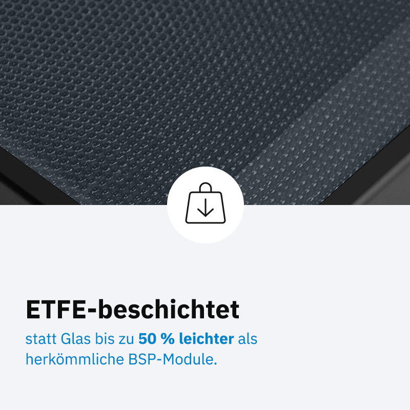 ECTIVE BSP 80 Black Lightweight Monokristallin Solarmodul 80W