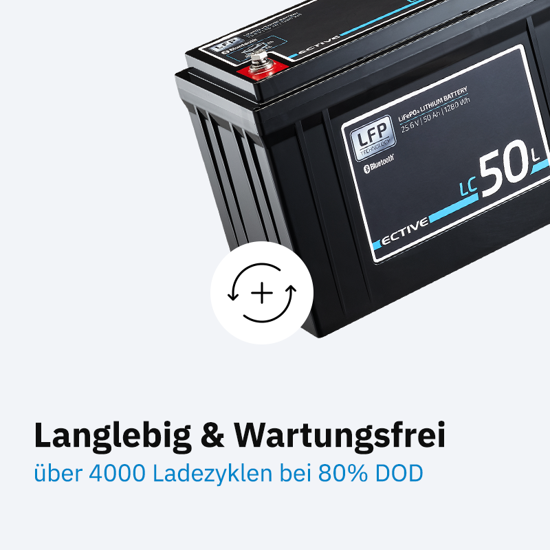 ECTIVE LC 50L BT 24V LiFePO4 Versorgungsbatterie 50 Ah