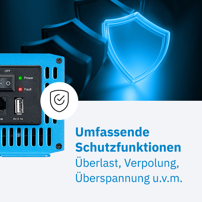 ECTIVE SI 20 2000W/12V Sinus-Wechselrichter mit reiner Sinuswelle