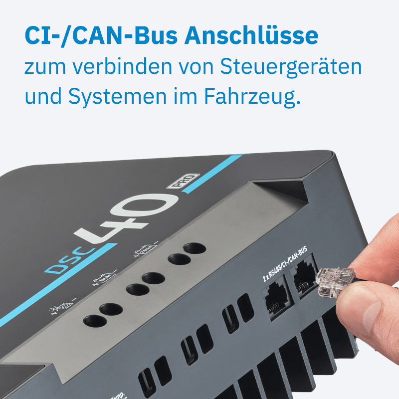 ECTIVE DSC 40 PRO Dual Solar-Laderegler für Versorgungsbaterie und Starterbatterien