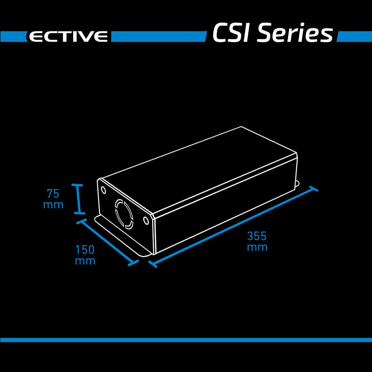ECTIVE CSI 5 500W/12V Sinus-Wechselrichter