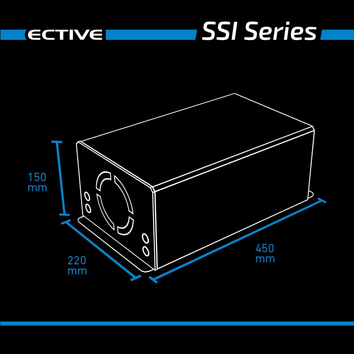 ECTIVE SSI 15 1500W 12V Sinus-Wechselrichter