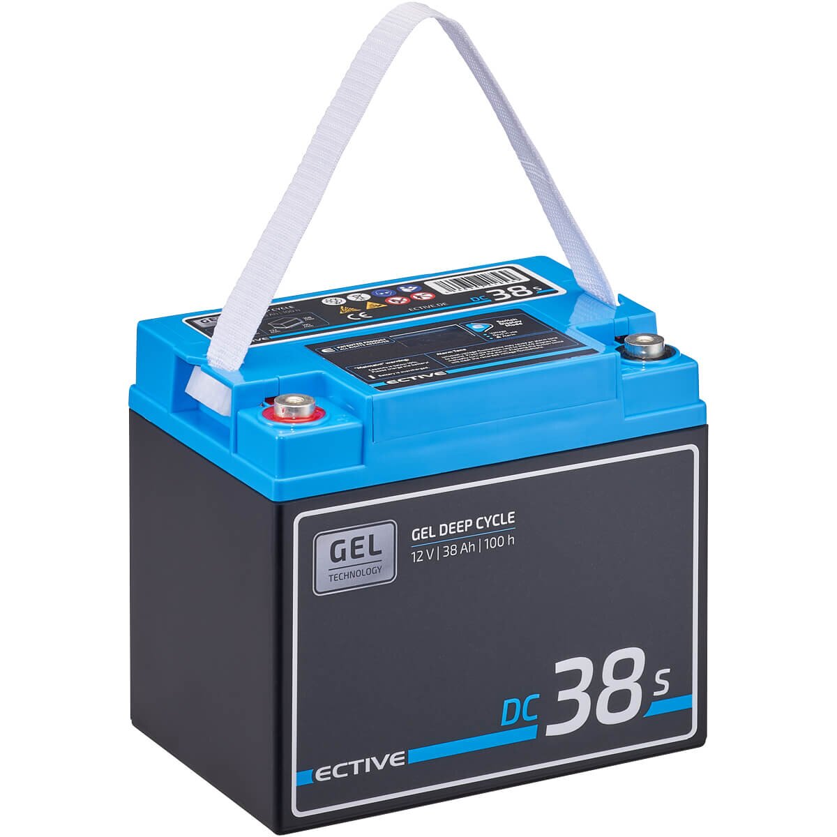 ECTIVE DC 38S GEL Deep Cycle mit LCD-Anzeige 38Ah