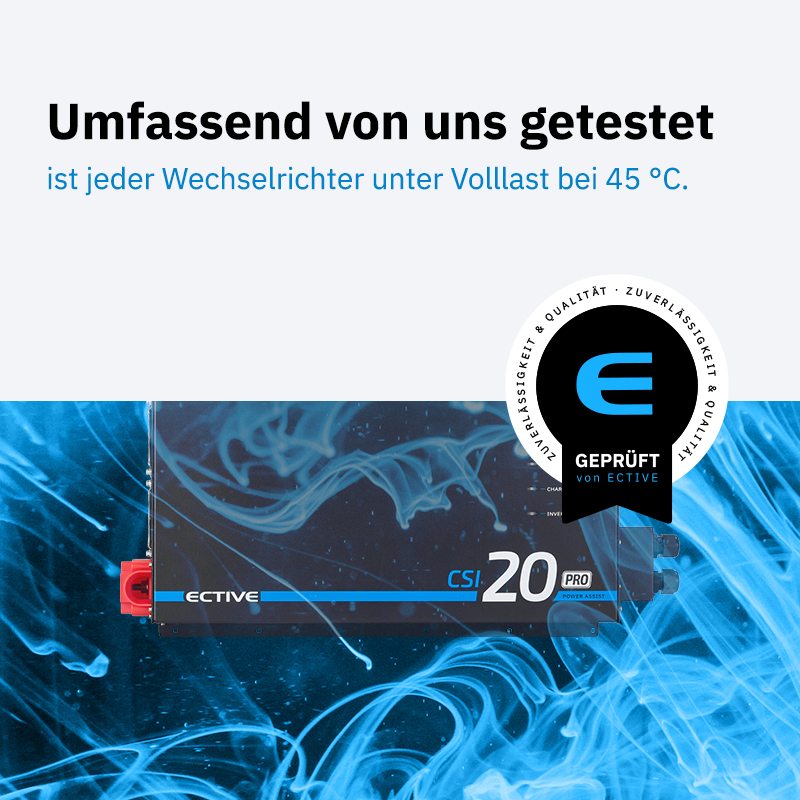 ECTIVE CSI 20 PA-RCD PRO 2000W/12V Sinus-Wechselrichter