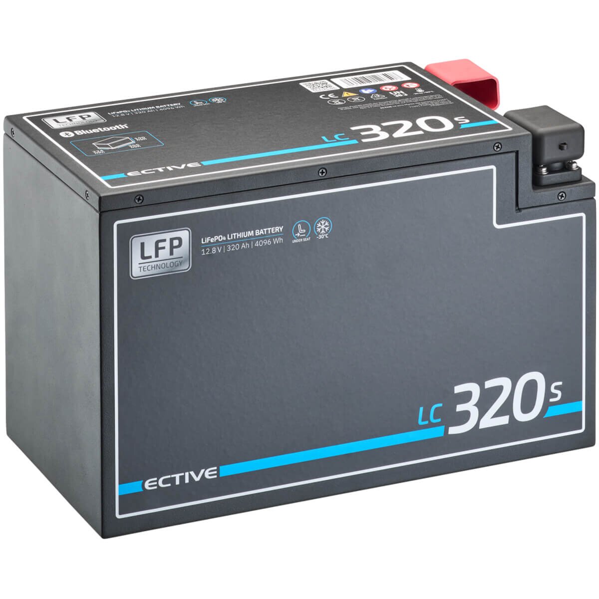ECTIVE LC 320S LT 12V LiFePO4 Lithium Untersitzbatterie 320Ah