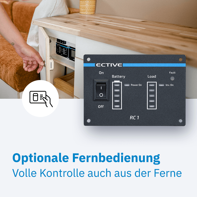 ECTIVE SI 25 2500W/12V Sinus-Wechselrichter mit reiner Sinuswelle