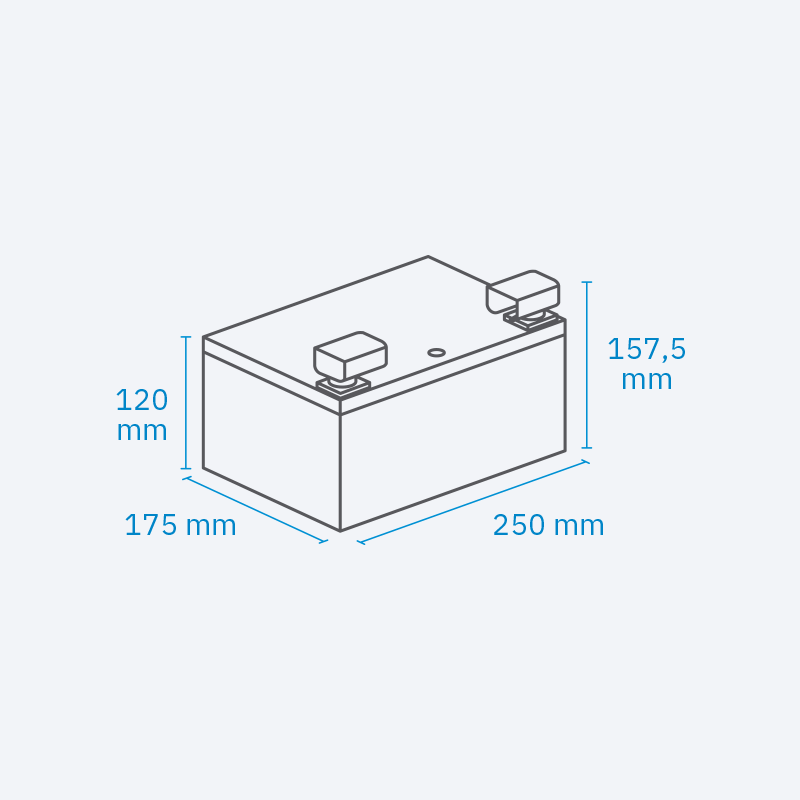 ECTIVE NaC 40 BT 12 V Natrium Moverbatterie 40 Ah