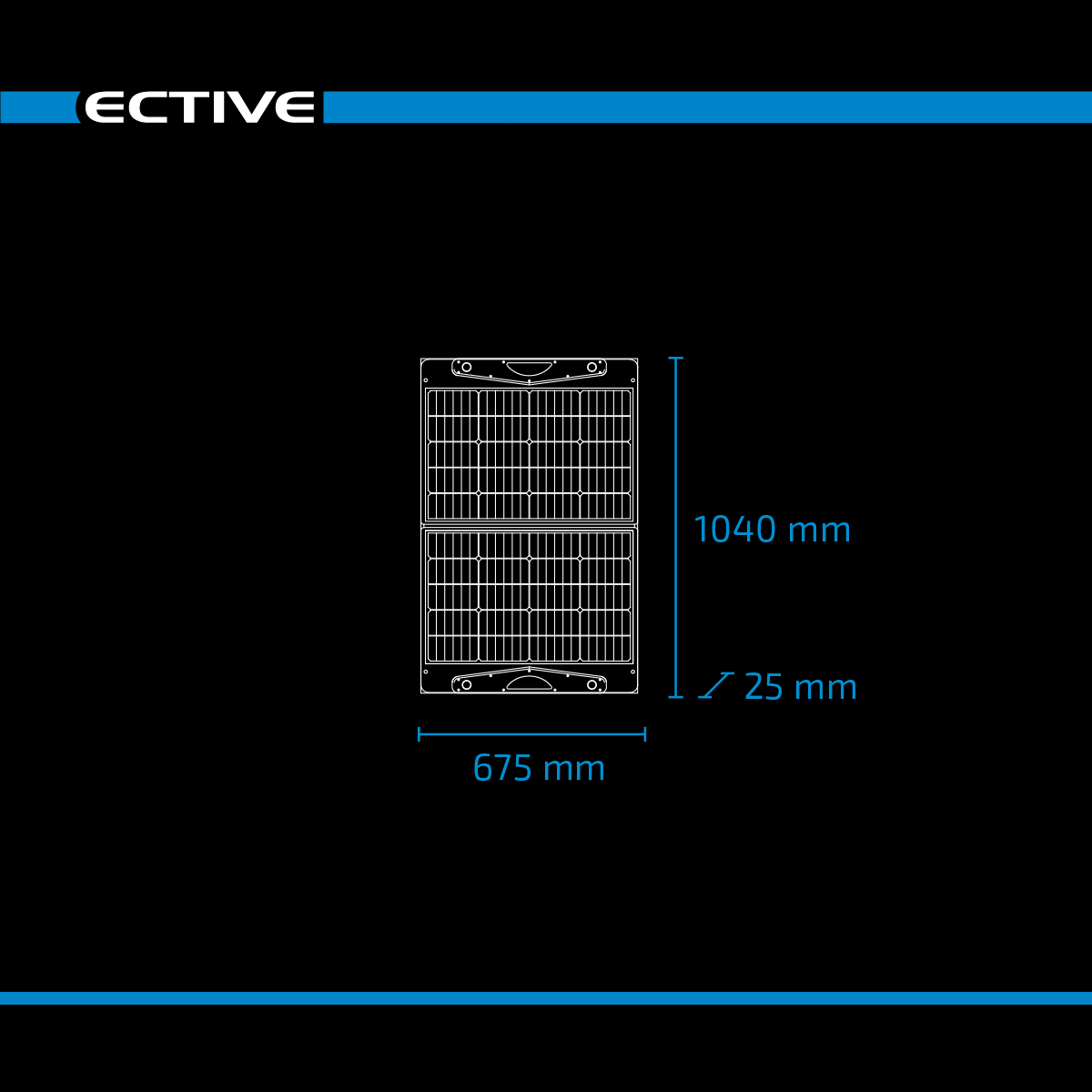 ECTIVE MSP 100 SunDock faltbares Solarmodul 100W Solartasche