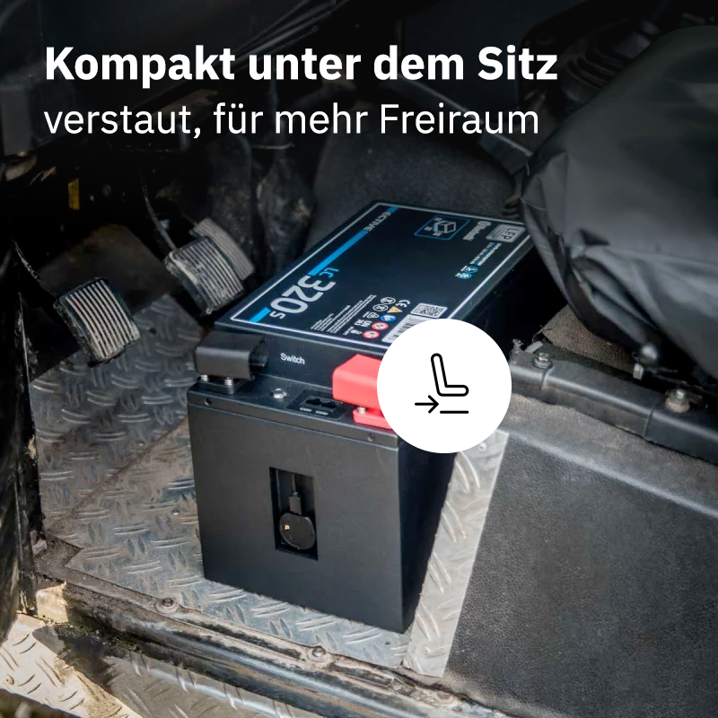 ECTIVE LC 320S LT 12V LiFePO4 Lithium Untersitzbatterie 320Ah