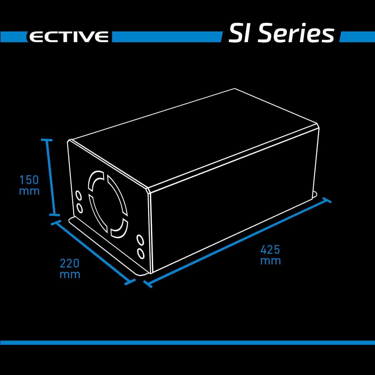 ECTIVE SI 30 3000W/24V Sinus-Wechselrichter mit reiner Sinuswelle