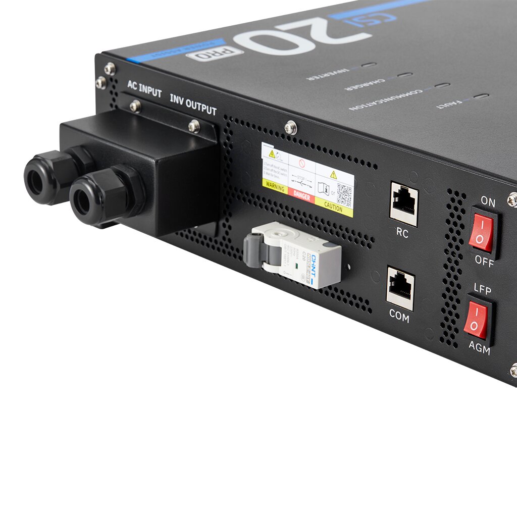 ECTIVE CSI 20 PA-RCD PRO 2000W/12V Sinus-Wechselrichter