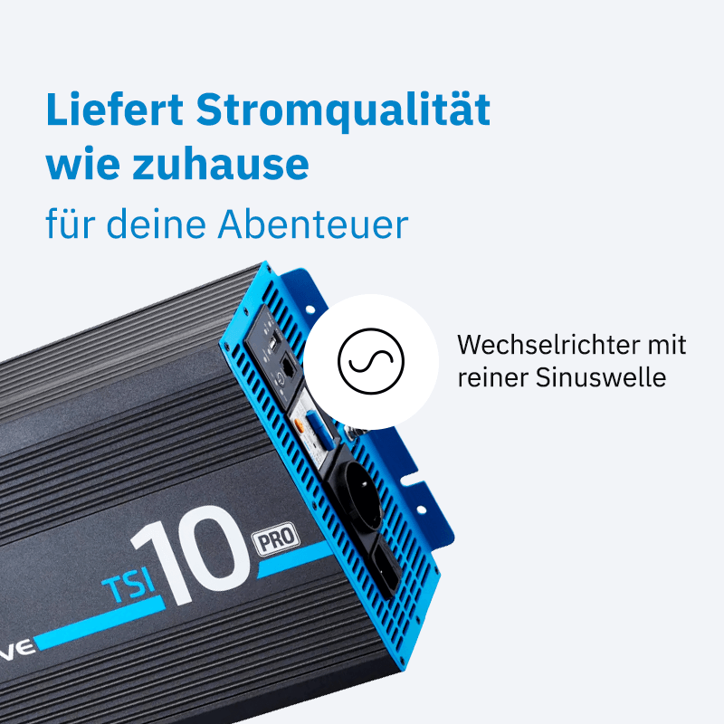 ECTIVE TSI 10 1000W/12V PRO Sinus-Wechselrichter