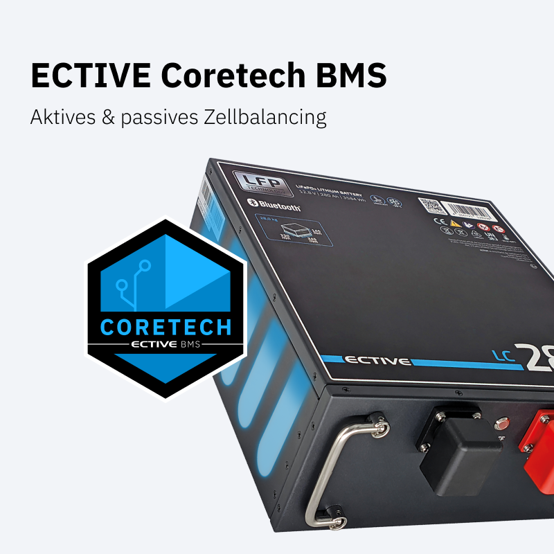 ECTIVE LC 280s LT 12V LiFePO4 Lithium Untersitzbatterie 280Ah