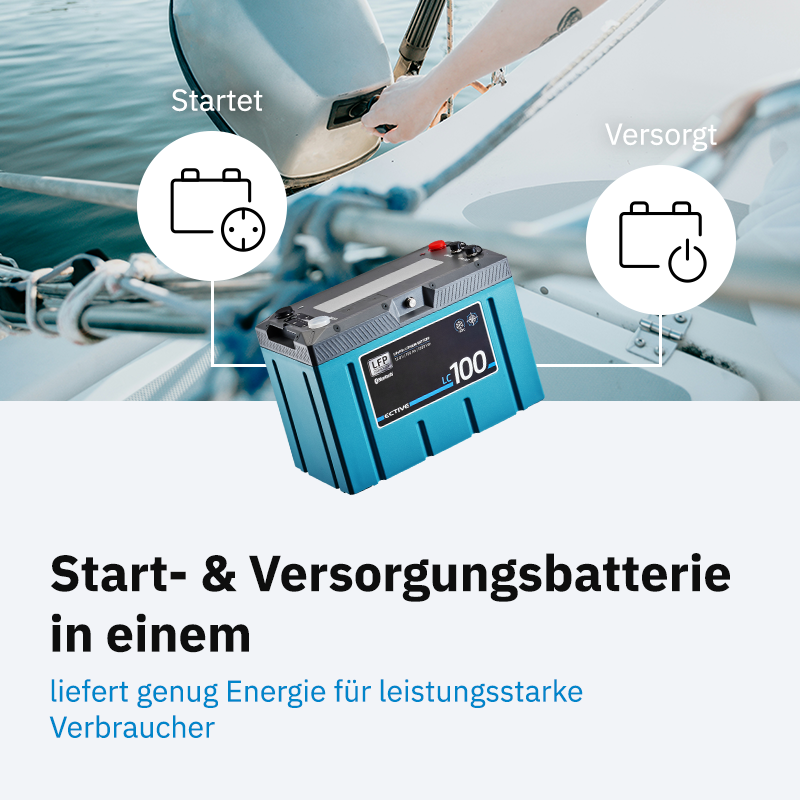 ECTIVE LC 100 Marine LT 12V LiFePO4 Lithium Versorgungsbaterie 100Ah