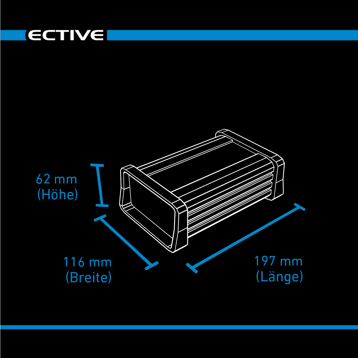 ECTIVE Multiload 10 10A/12V 8-Stufen Batterieladegerät