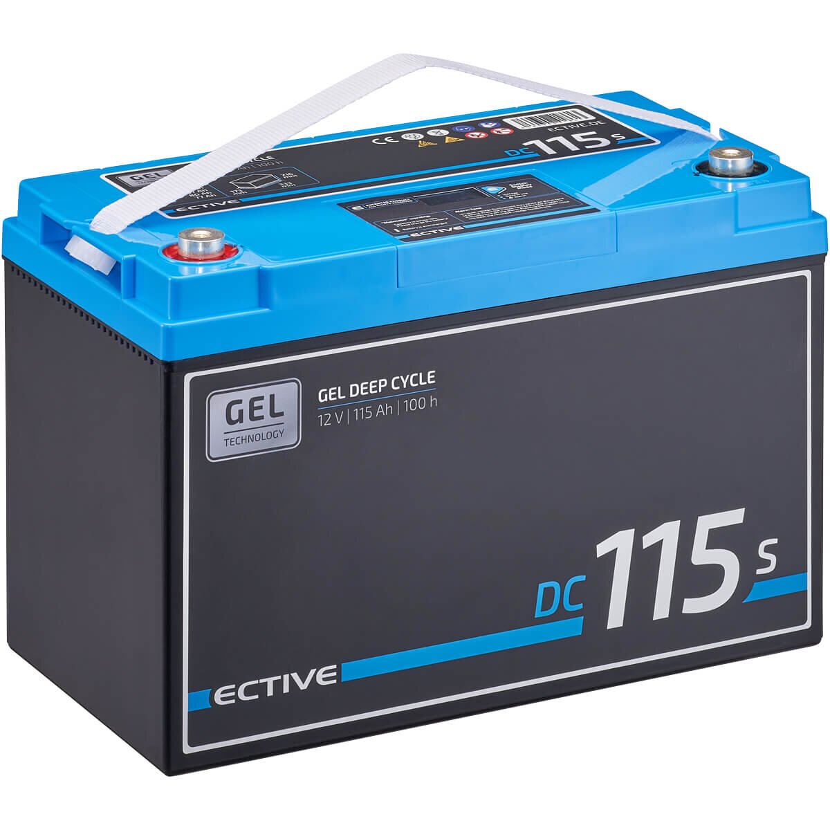 ECTIVE DC 115S GEL Deep Cycle mit LCD-Anzeige 115Ah