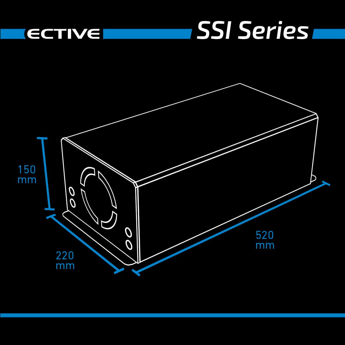 ECTIVE SSI 25 2500W/24V Sinus-Wechselrichter