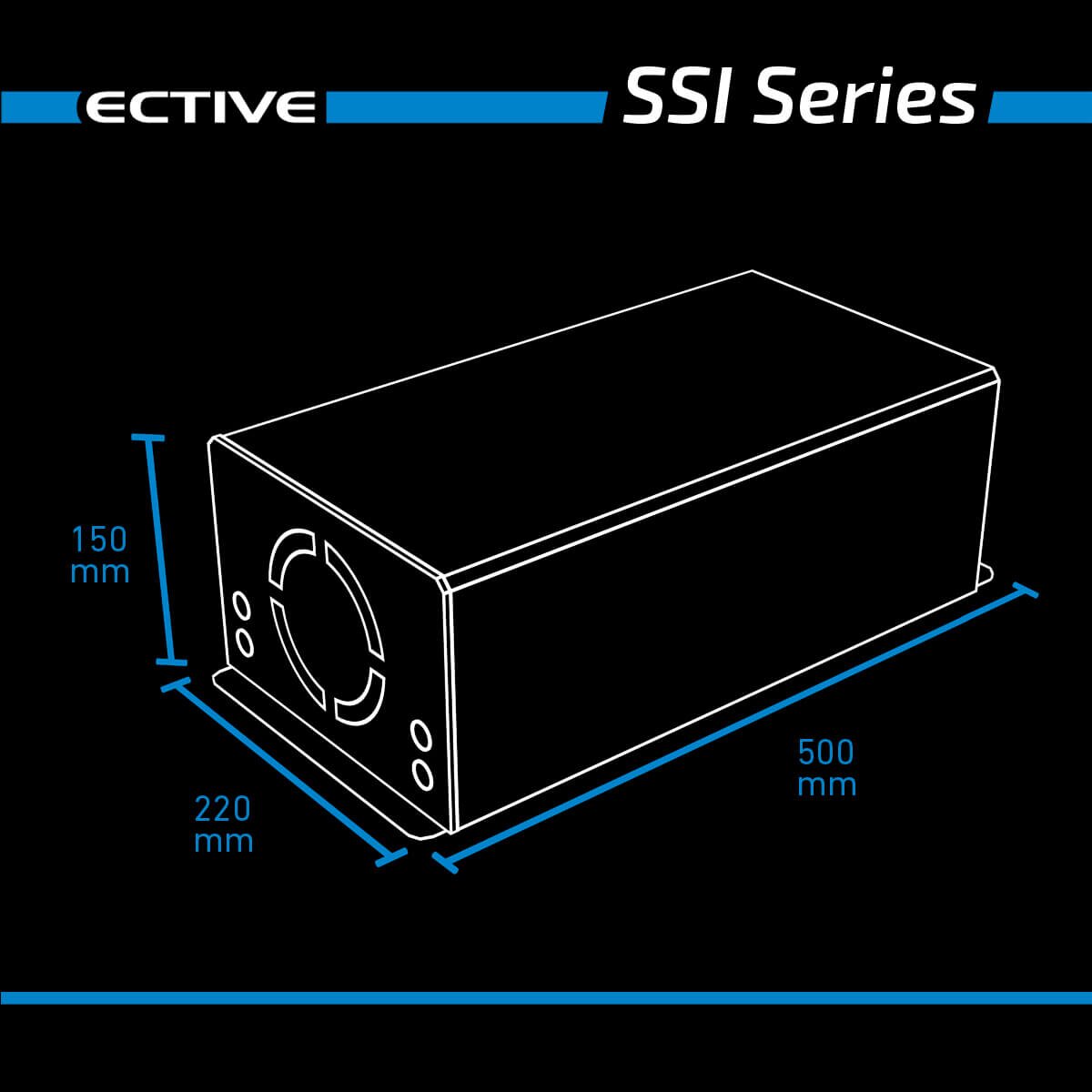 ECTIVE SSI 20 2000W/24V Sinus-Wechselrichter