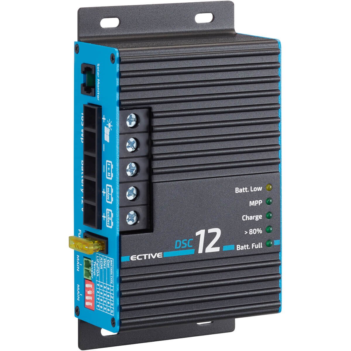 ECTIVE DSC 12 MPPT Dual Solar-Laderegler