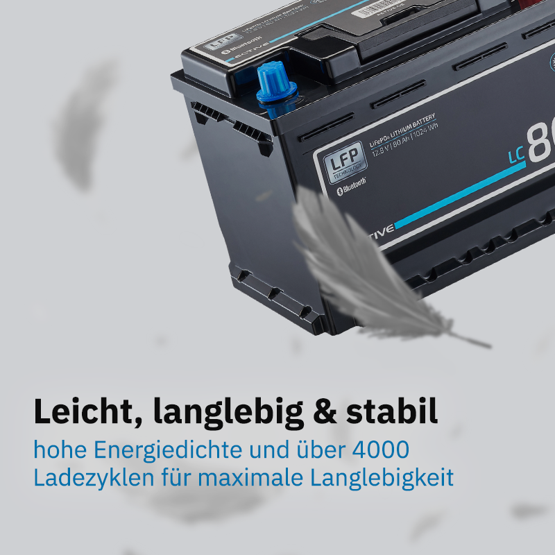 ECTIVE LC 80 LT 12V LiFePO4 Versorgungsbatterie 80 Ah