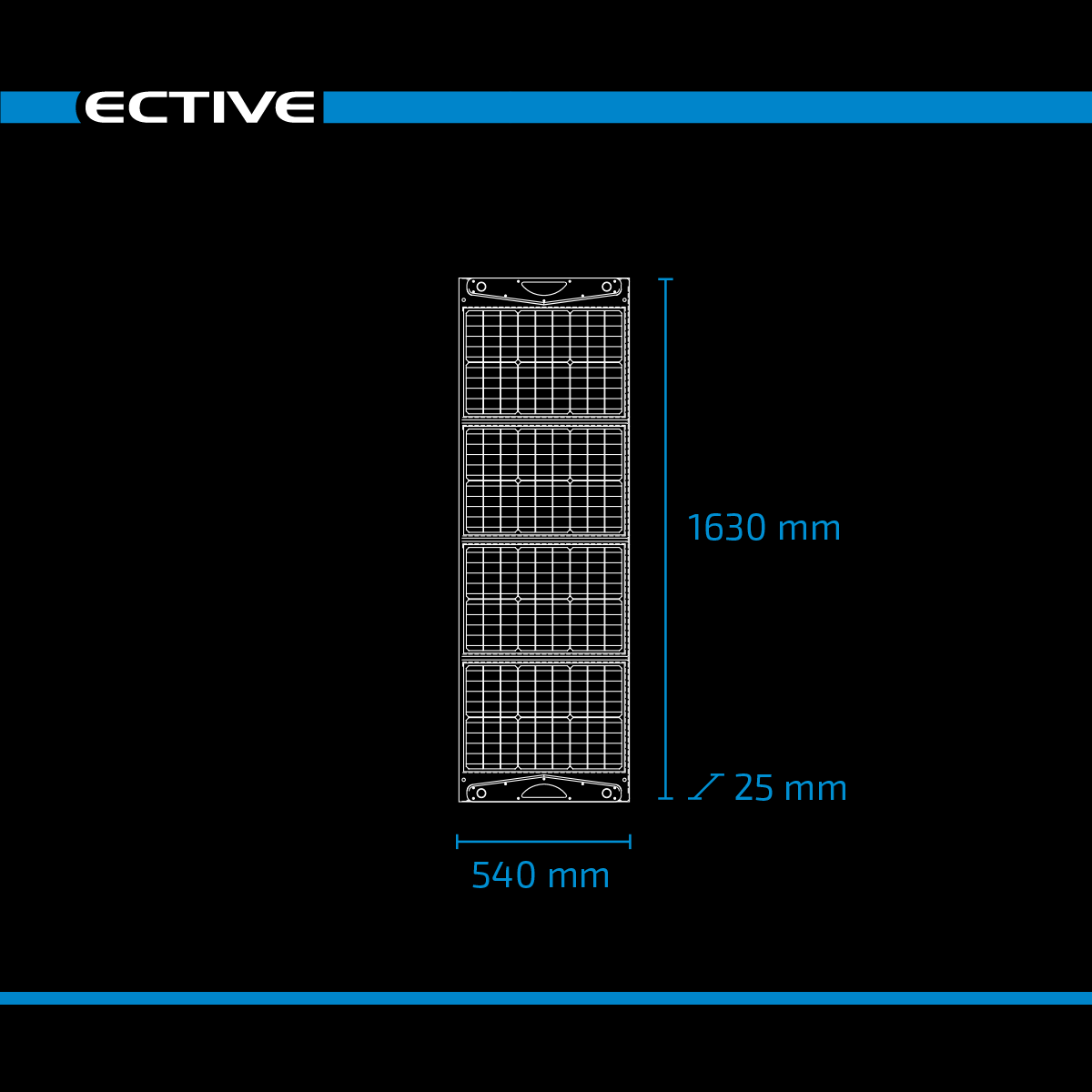 ECTIVE MSP 120 SunDock faltbares Solarmodul 120W Solartasche