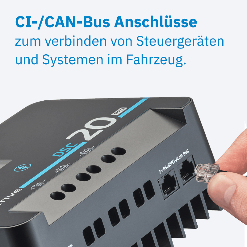 ECTIVE DSC 20 PRO Dual Solar-Laderegler für Versorgungsbaterie und Starterbatterien