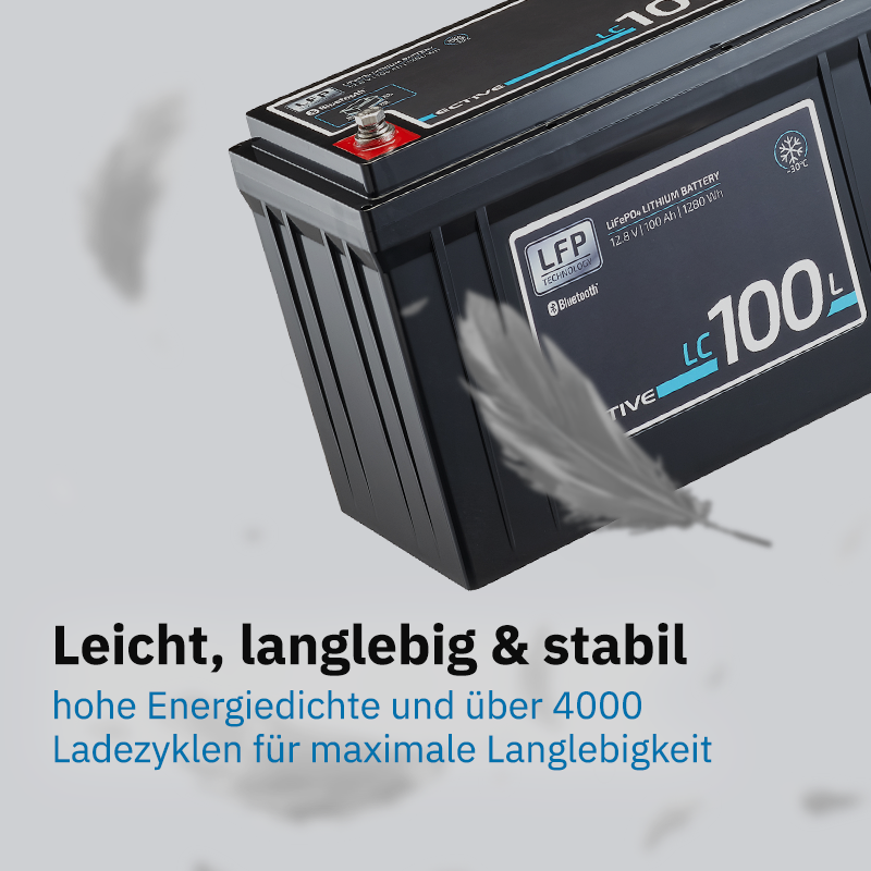 ECTIVE LC 100L LT 12V LiFePO4 Versorgungsbatterie 100 Ah