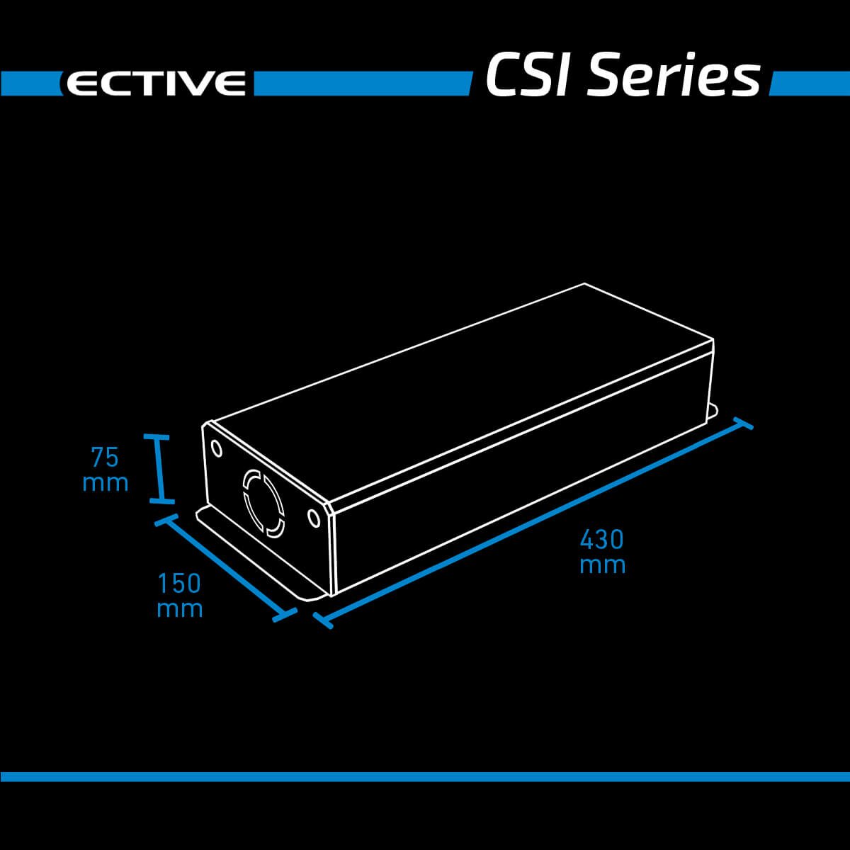 ECTIVE CSI 10 1000W/24V Sinus-Wechselrichter