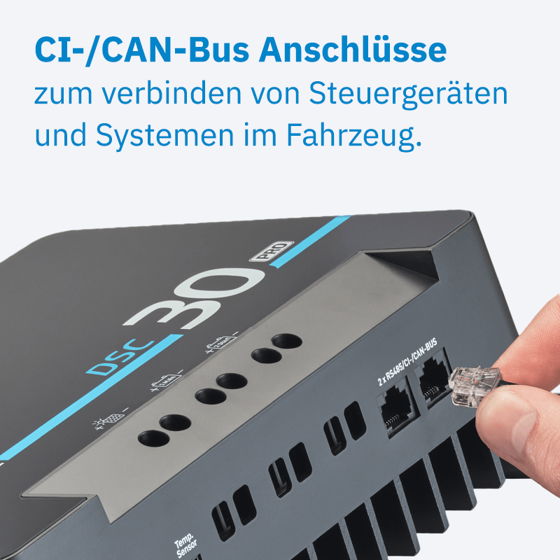 ECTIVE DSC 30 PRO Dual Solar-Laderegler für Versorgungsbaterie und Starterbatterien