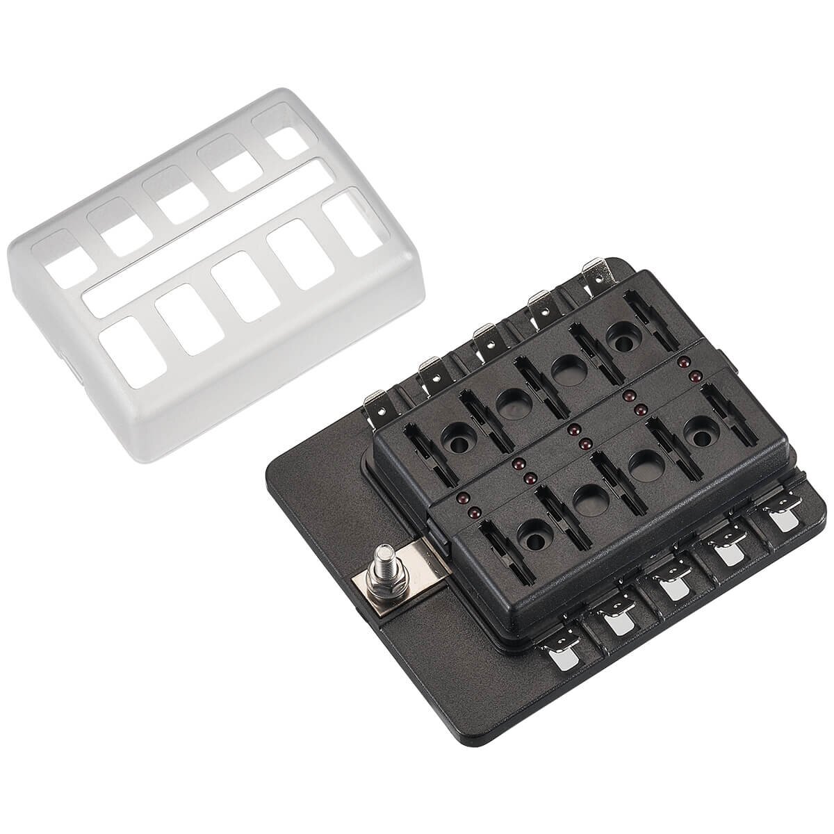 ECTIVE KFZ-Flachsicherungshalter für 12 Sicherungen 30A/32V DC