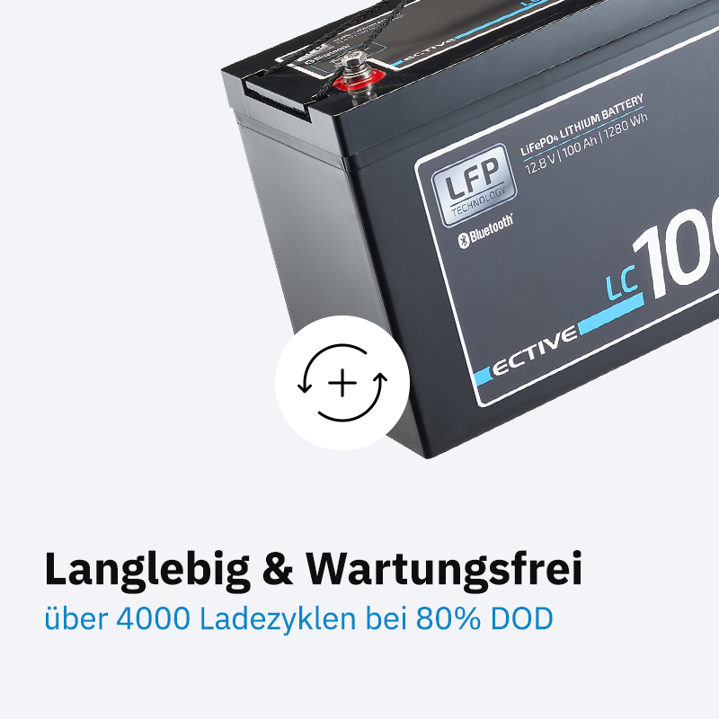ECTIVE LC 100L BT 12V LiFePO4 Versorgungsbatterie 100 Ah