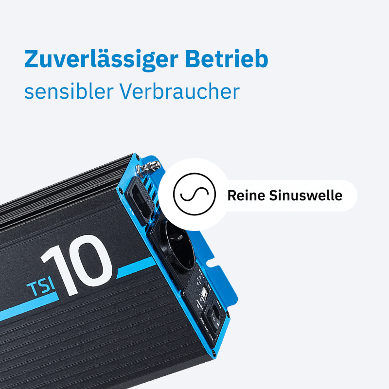 ECTIVE TSI 10 1000W 12V Sinus-Wechselrichter