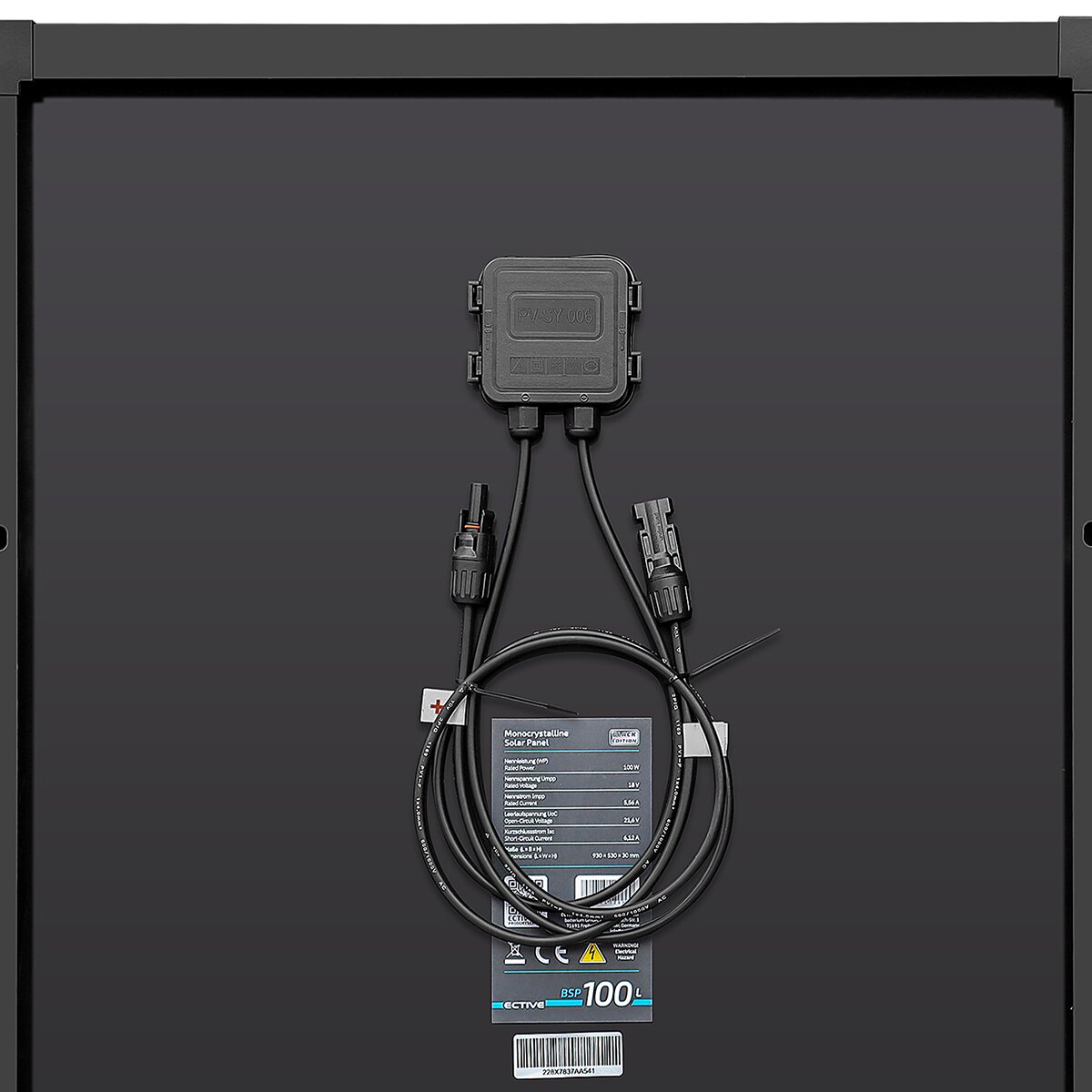 ECTIVE BSP 100 Black Slim Monokristallin Solarmodul 100W