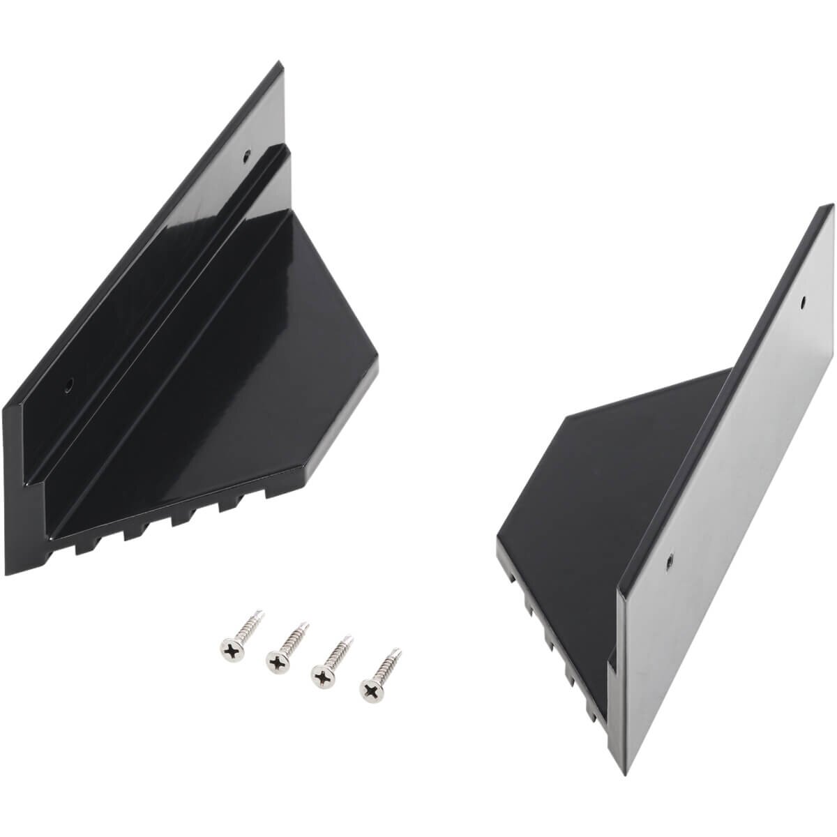 ECTIVE 2-teilig Alu-Haltespoiler für Solarmodule (schwarz)
