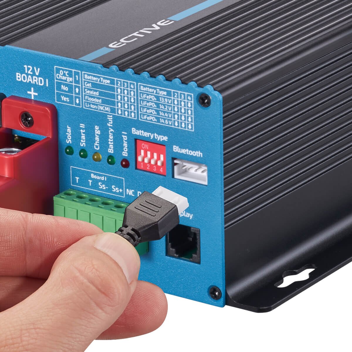 ECTIVE SBB 30 12V auf 12V Solar-Ladebooster mit Solarladeregler 30A