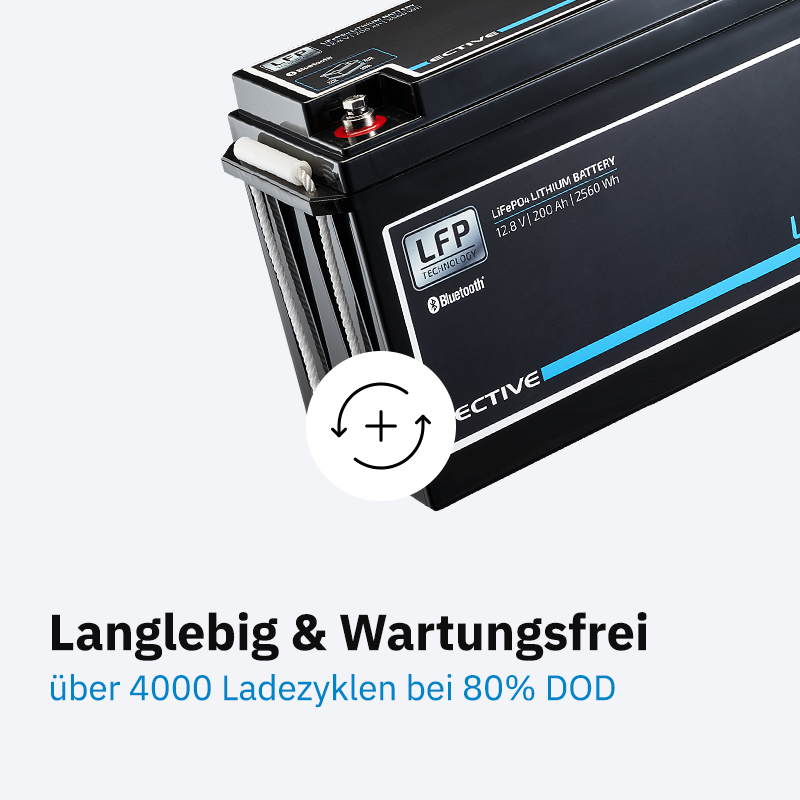 ECTIVE LC 200L BT 12V LiFePO4 Versorgungsbatterie 200 Ah