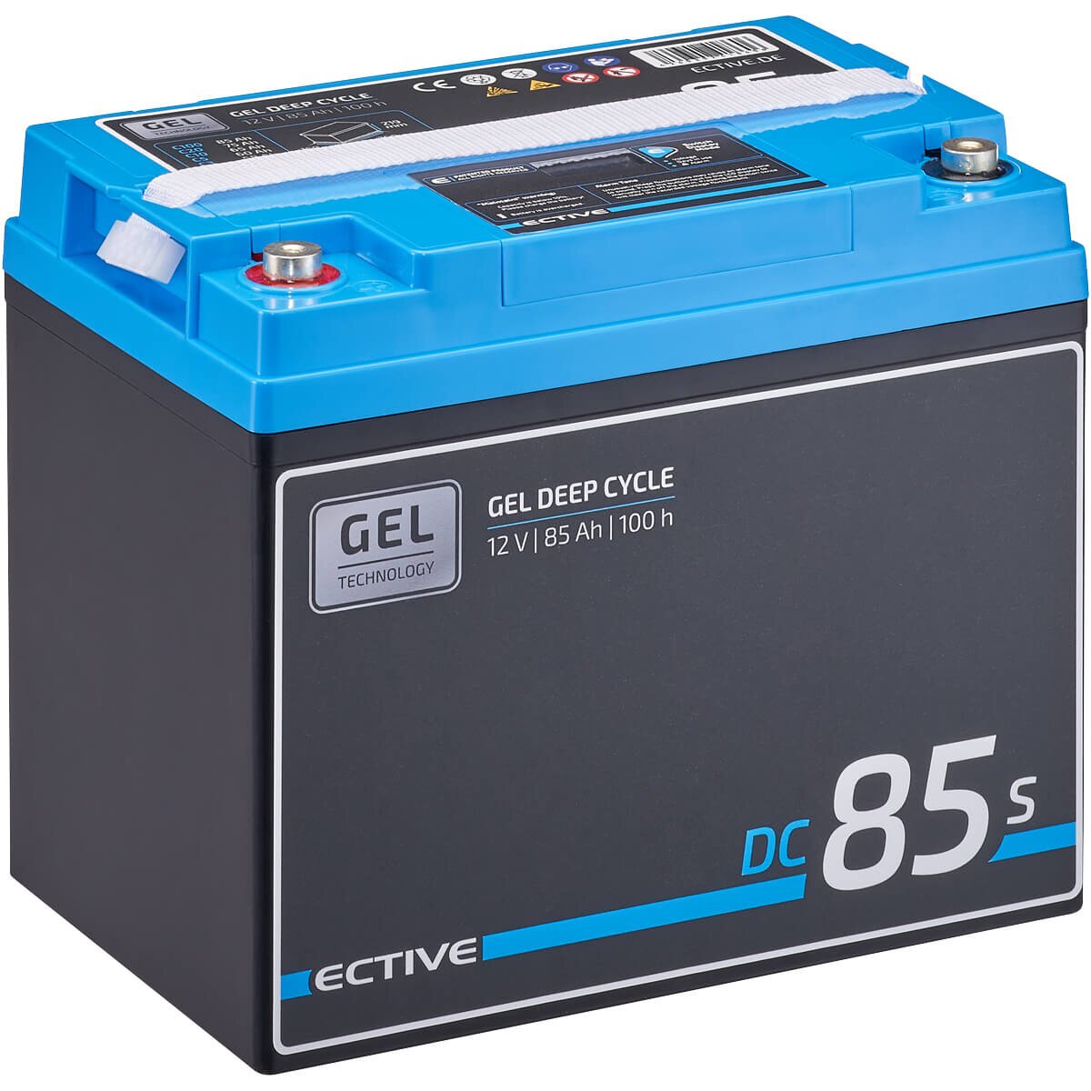 ECTIVE DC 85S GEL Deep Cycle mit LCD-Anzeige 85Ah