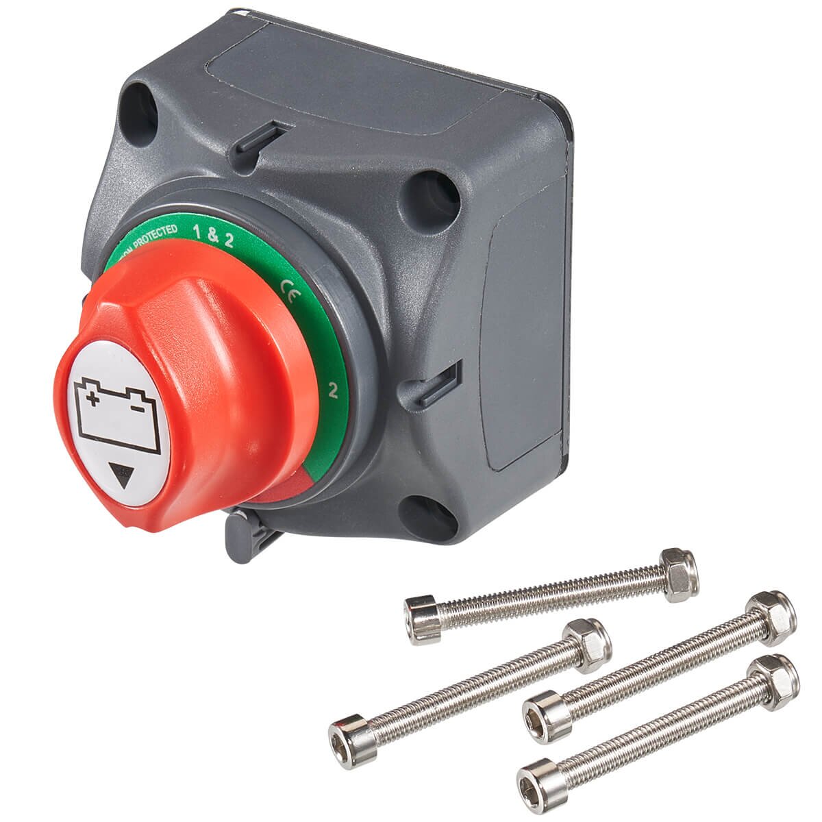 ECTIVE Drei-Wege-Trennschalter für 2 Batterien 275A 12-48V