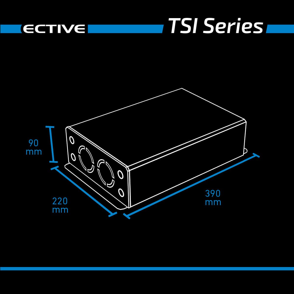 ECTIVE TSI 15 1500W 12V Sinus-Wechselrichter