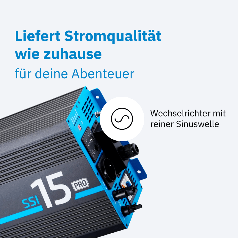 ECTIVE SSI 15 1500W/12V PRO Sinus-Wechselrichter