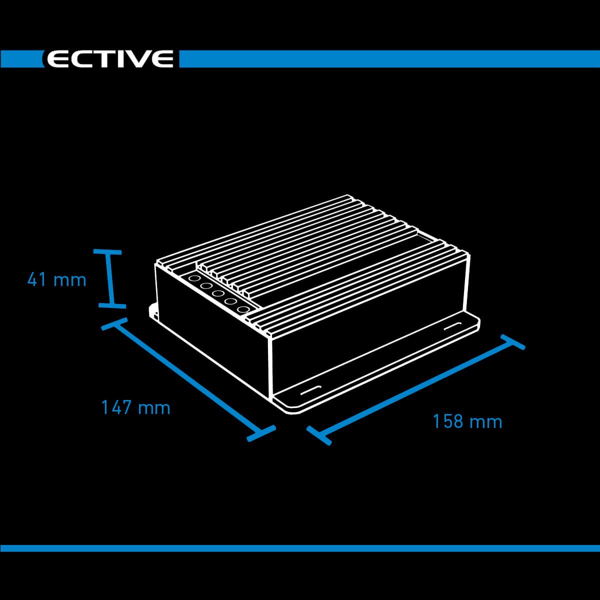 ECTIVE DSC 35 MPPT Dual Solar-Laderegler