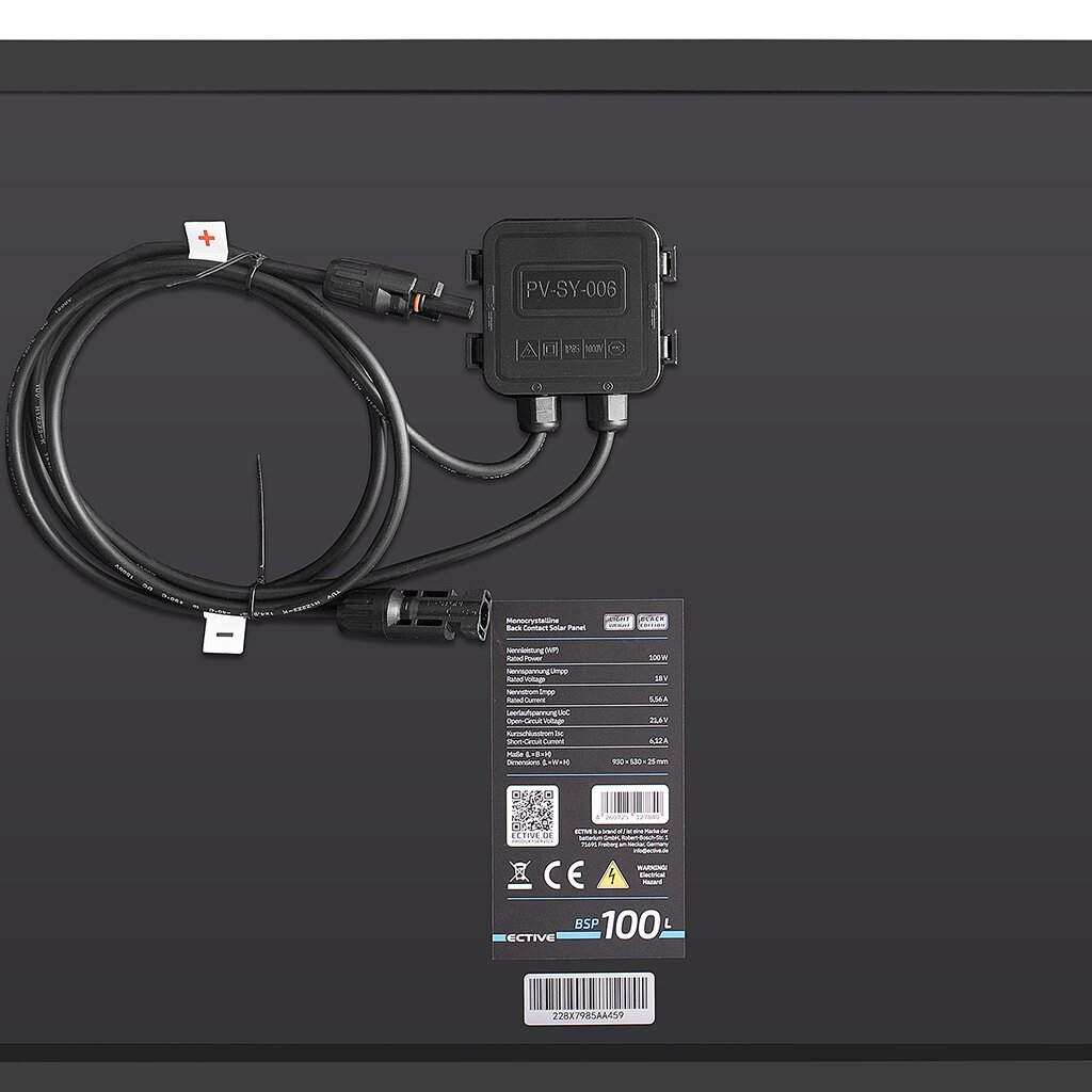 ECTIVE BSP 100L Black Lightweight Monokristallin Solarmodul 100W