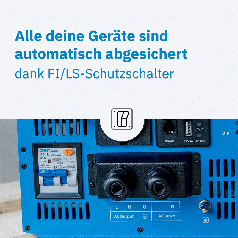 ECTIVE TSI 10 1000W/12V PRO Sinus-Wechselrichter