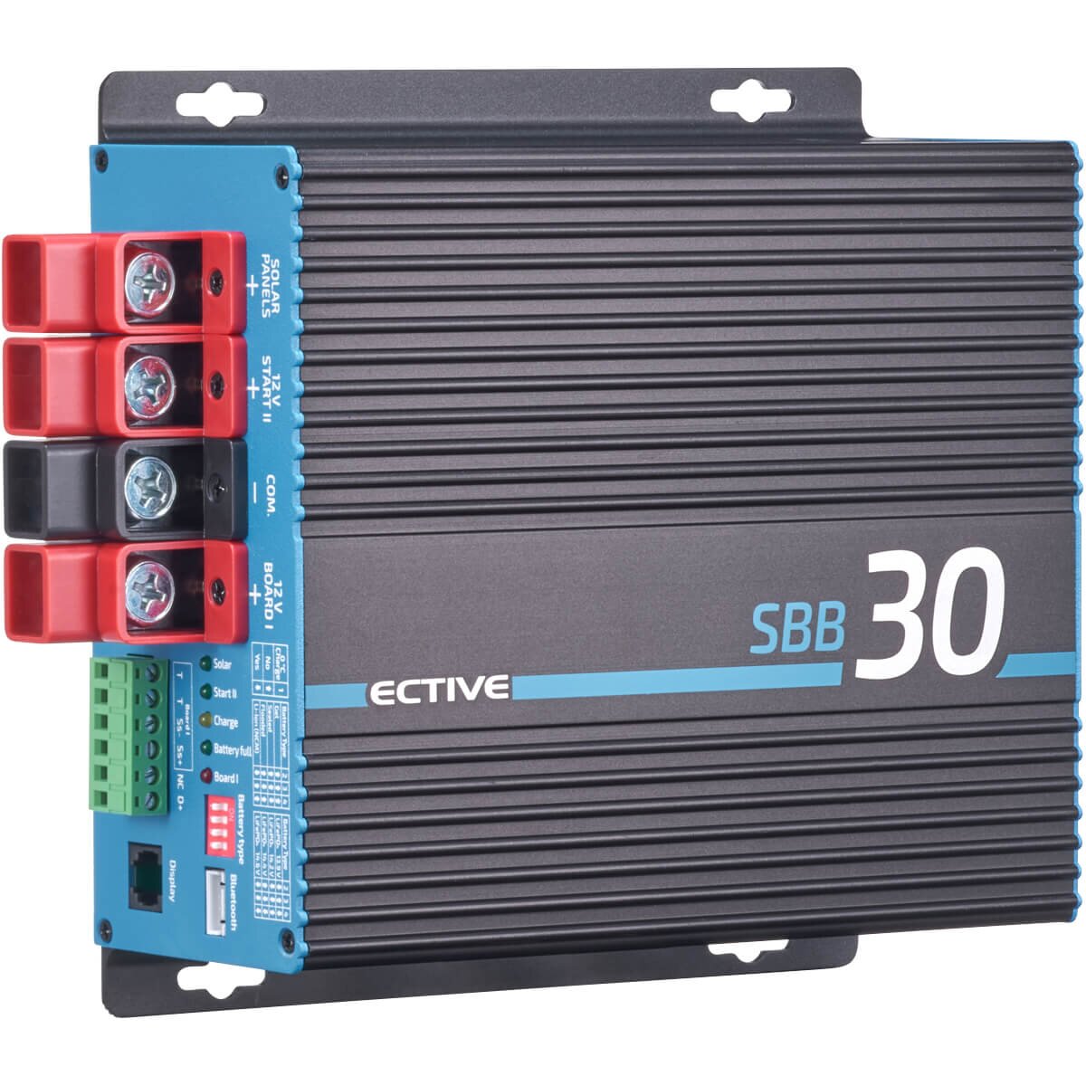 ECTIVE SBB 30 12V auf 12V Solar-Ladebooster mit Solarladeregler 30A