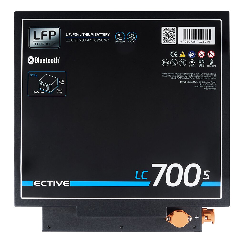 ECTIVE LC 700s LT LiFePO4 Lithium Untersitzbatterie 700Ah
