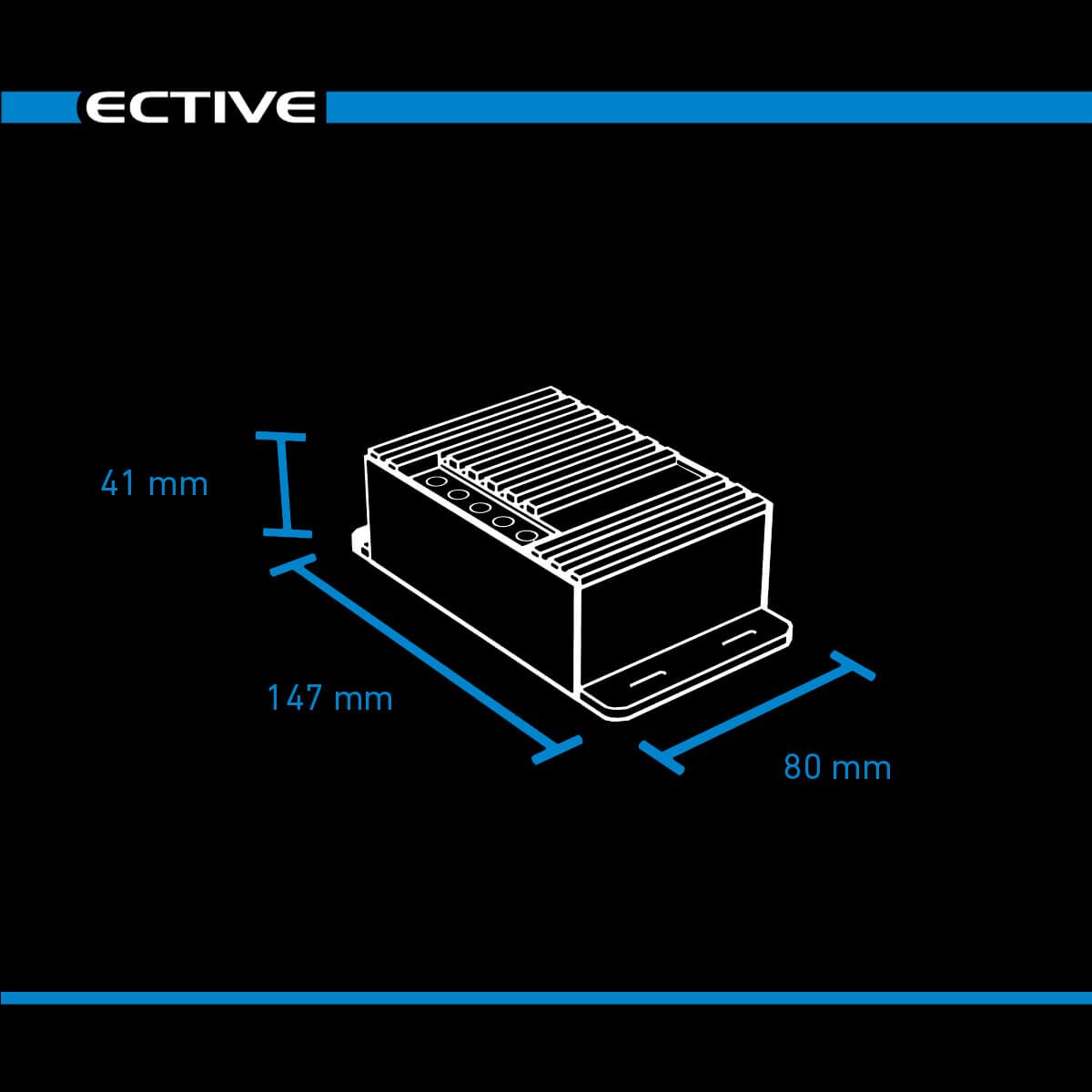 ECTIVE DSC 25 MPPT Dual Solar-Laderegler